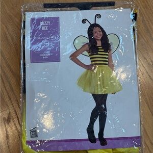 Beezy Bee Girls Halloween Costume, Dress.Headband.Wings, Sz M(8-10), Worn Once